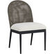 Calandri Black / Louis Cream Outdoor Dining Chair, Set Of 2